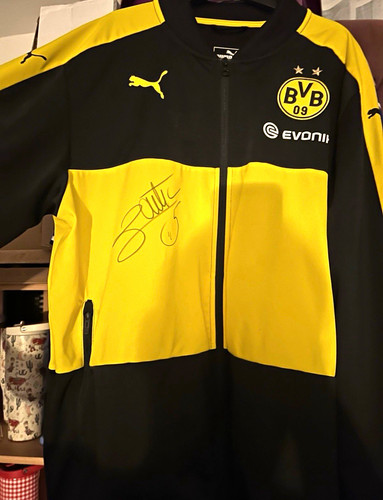 Bvb einlaufjacke signiert - einlaufjacke,,